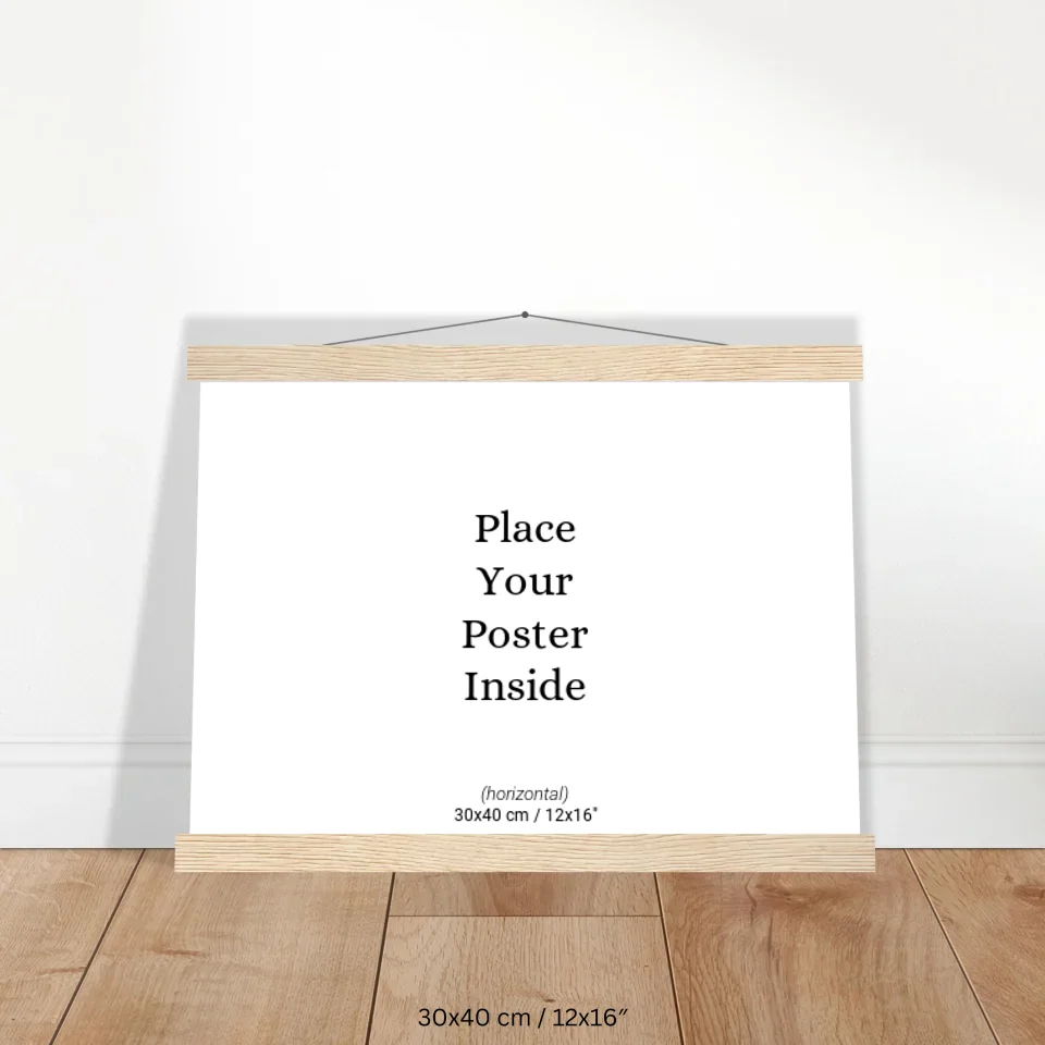 Leisten Poster 30-40 Holz (horizontal) 1.0