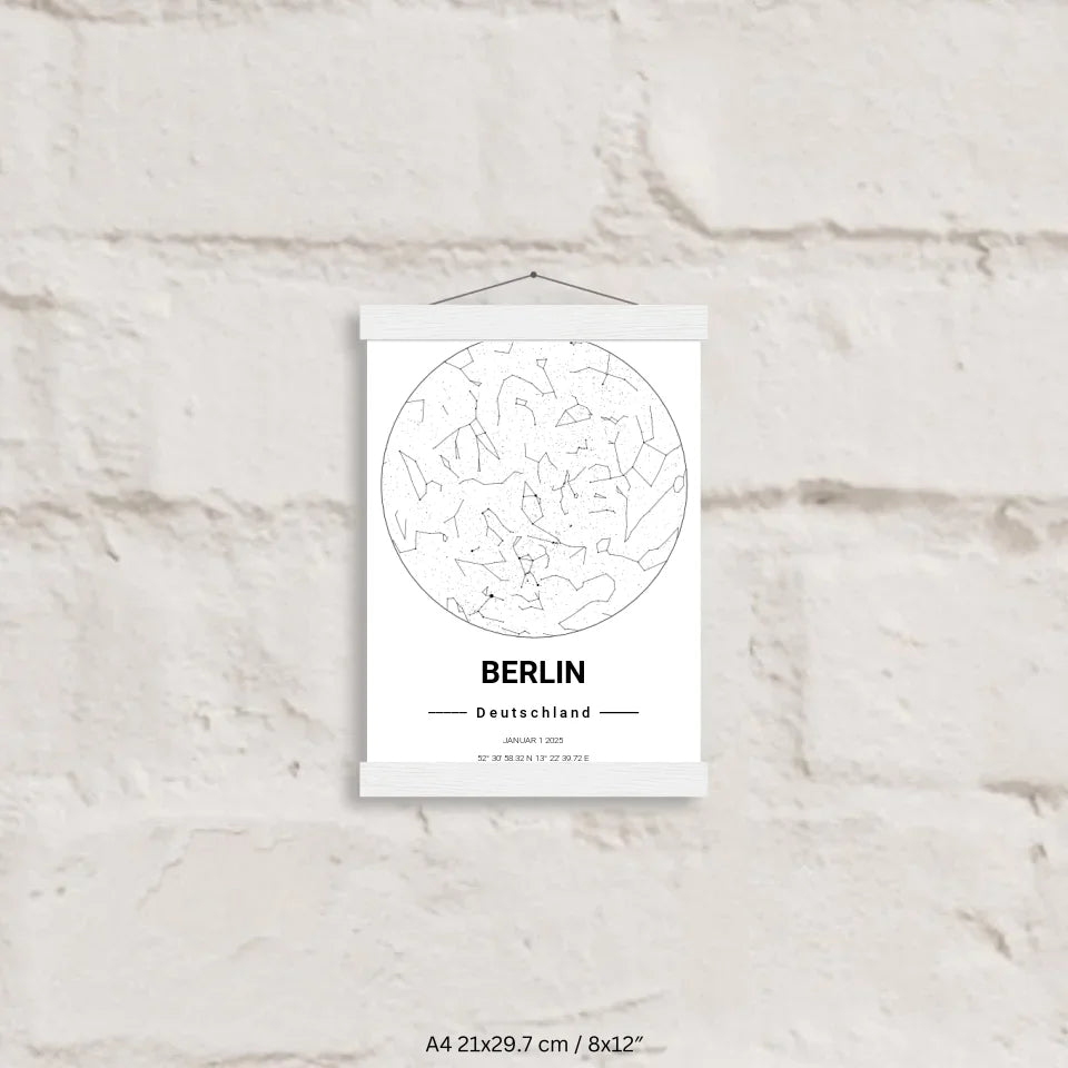 Leisten Poster A4 Weiß (vertikal) 1.0