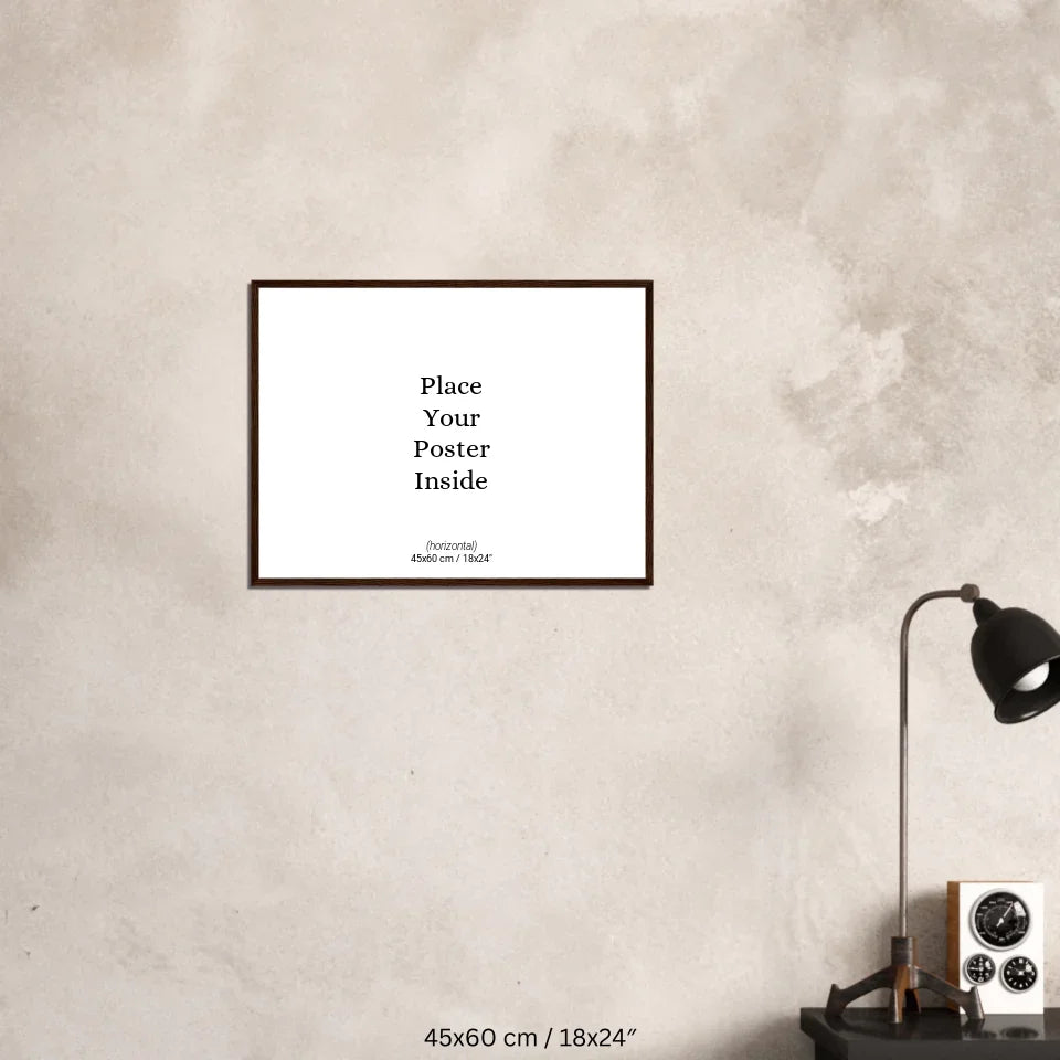Holz Poster 45-60 Dunkles Holz (horizontal) 1.0