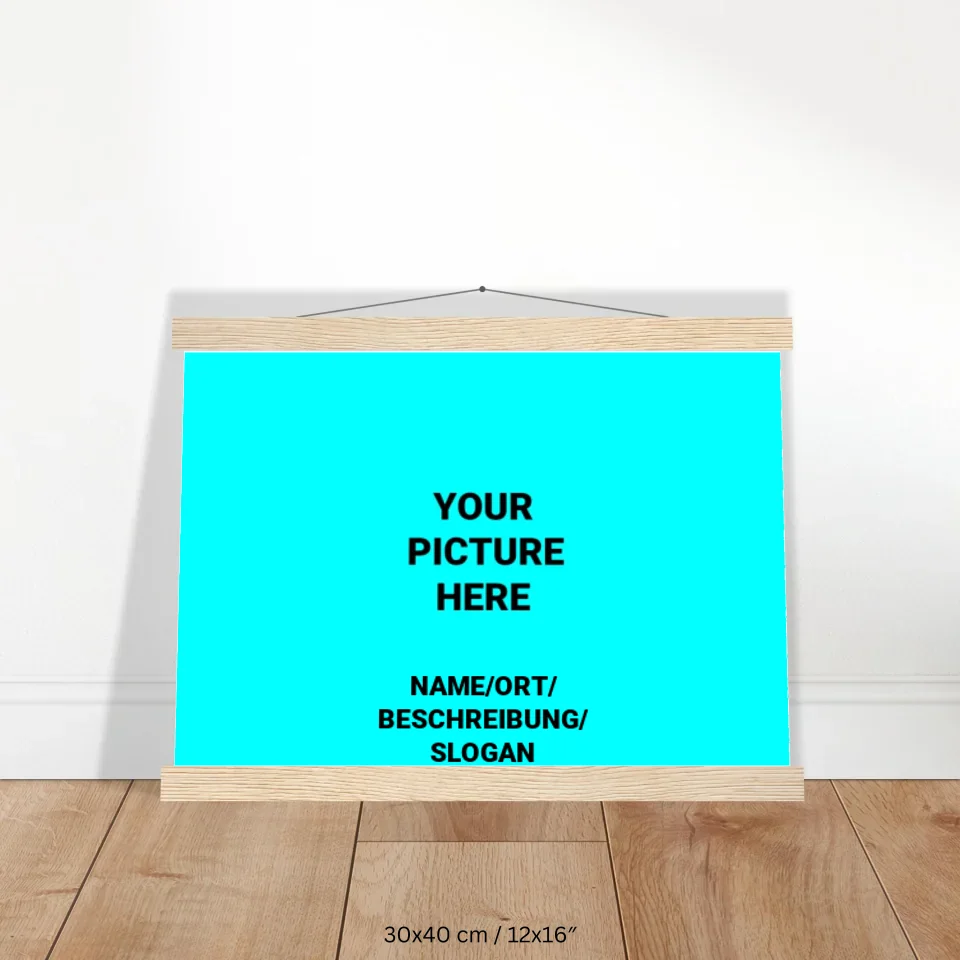 Leisten Poster 30-40 Holz (horizontal) 1.0