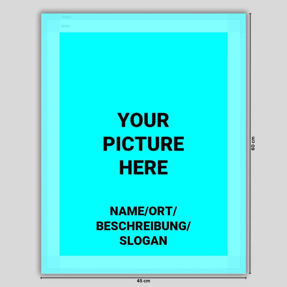 Leinwand Bearbeitungsvorlage (45-60)