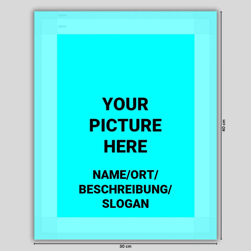 Leinwand Bearbeitungsvorlage (30-40)