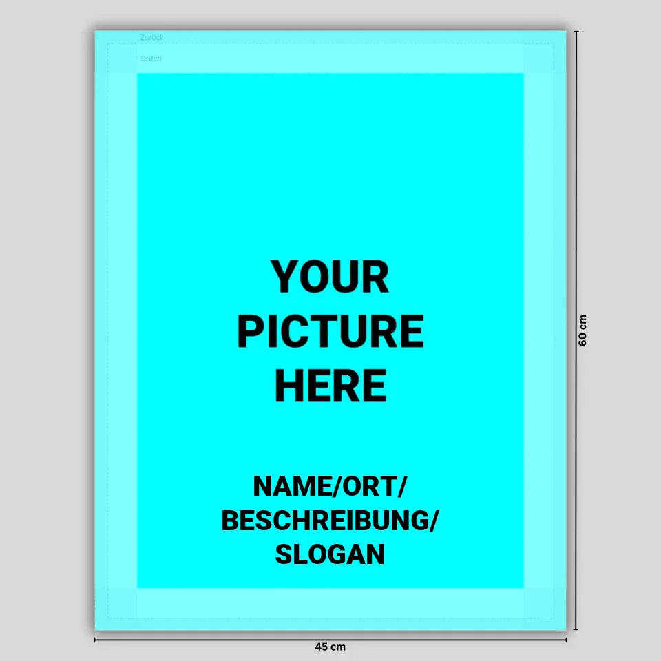 Leinwand Bearbeitungsvorlage (45-60)