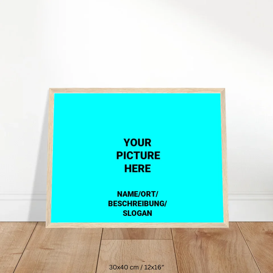 Holz Poster 30-40 (horizontal) 1.0